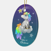 Baby's eerste kerstfeest Keepomwille Keramisch Ornament (Links)