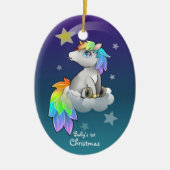 Baby's eerste kerstfeest  Keepomwille Keramisch Ornament (Voorkant)