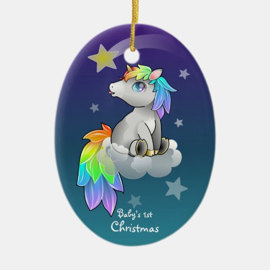 Baby's eerste kerstfeest Keepomwille Keramisch Ornament (Voorkant)
