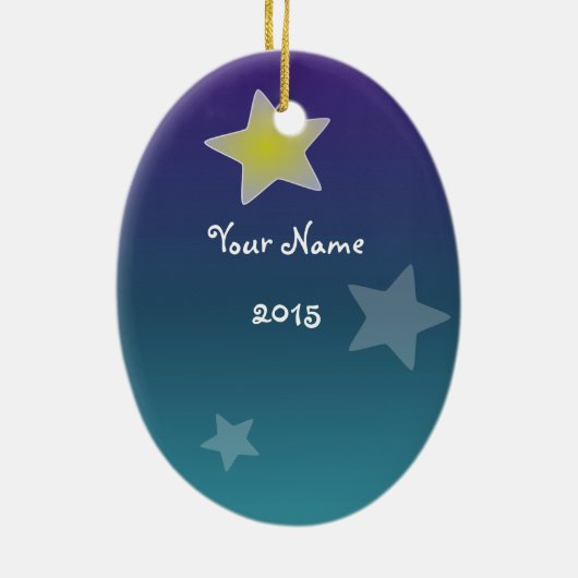 Baby's eerste kerstfeest  Keepomwille Keramisch Ornament (Achterkant)