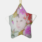 Babys eerste kerstfeest keramisch ornament (Links)