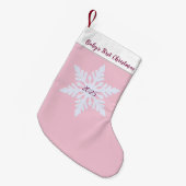 Baby's eerste kerstfeest kleine kerstsok (Voorkant (Hangend))