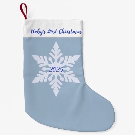 Baby's eerste kerstfeest kleine kerstsok (Voorkant)