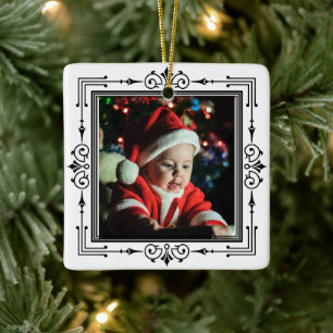 Baby's eerste kerstfeest Lijst, Merry Christma Keramisch Ornament