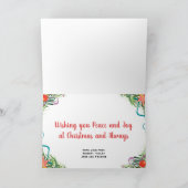 Baby's eerste kerstfeest met volledige openbaring  feestdagen kaart (Binnen)