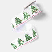 Baby's eerste kerstfeest satijnen lint (Achterkant)