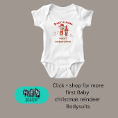 Baby's eerste kerstfeest schattige hartelijke rend romper