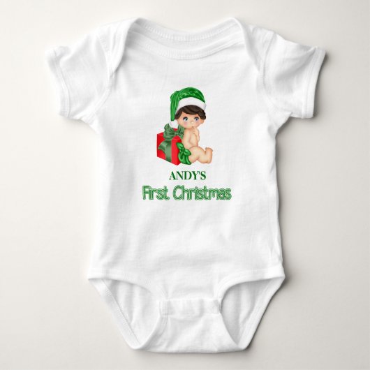 Baby's eerste kerstfeest t-shirt (Voorkant)