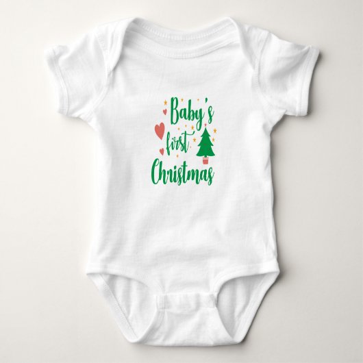 Baby's eerste kerstfeest T-shirt (Voorkant)