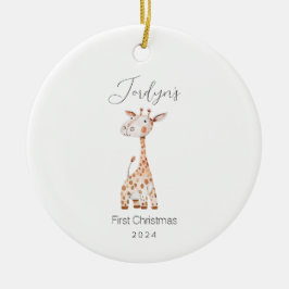 Baby's eerste kerstfeest versiering keramisch ornament