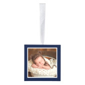 Baby's eerste kerstfeest Waterverf Deer Foto Decoratie (Rechts)