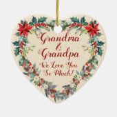 Baby's eerste kerstfeest Waterverf Woodland Keramisch Ornament (Achterkant)