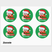 Baby's eerste kerstfeestdag sticker (Vel)