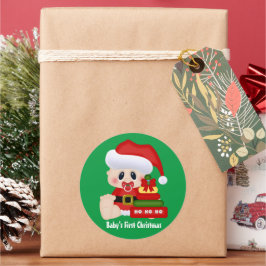 Baby's eerste kerstfeestdag sticker