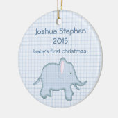Baby's eerste kerstfeestelijke versiering keramisch ornament (Links)