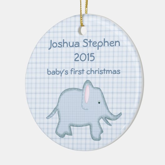 Baby's eerste kerstfeestelijke versiering keramisch ornament (Links)