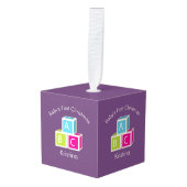 Baby's eerste kerstfeestjes decoratie (Voorkant hoekig)