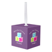 Baby's eerste kerstfeestjes decoratie (Achter hoekig)