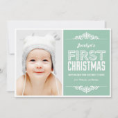 Baby's eerste kerstfeestkaarten - Basil Kaart (Voorkant)