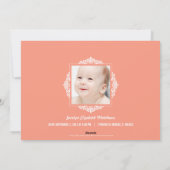 Baby's eerste kerstfeestkaarten - Zalm Feestdagenkaart (Achterkant)