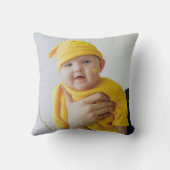 Baby's eerste kerstfoto achter kussen (Achterkant)