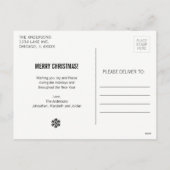 Baby's eerste kerstfoto Briefkaart (Achterkant)