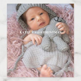 Baby's eerste kerstfoto Envelope Liner