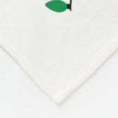 Baby's eerste kerstfoto Fleece Blanket (Hoek)