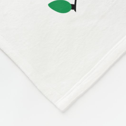 Baby's eerste kerstfoto Fleece Blanket (Hoek)