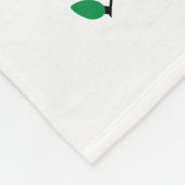 Baby's eerste kerstfoto Fleece Blanket Deken (Hoek)