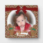 Baby's eerste kerstfoto foto's fotoplaat (Voorkant)