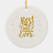 Baby's eerste kerstfoto Keepomwille Keramisch Ornament (Achterkant)