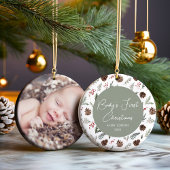 Baby's eerste kerstfoto Keepomwille Keramisch Ornament