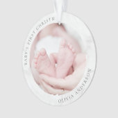 Baby's eerste kerstfoto Keepomwille Ornament (voorkant)