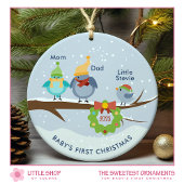 Baby's eerste  kerstfoto keramisch ornament