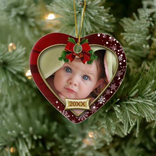 Baby's Eerste kerstfoto Lijst Ornament (Boom)