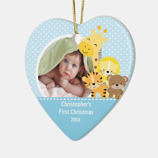 Babys Eerste Kerstfoto Ornament Giraffe (Links)