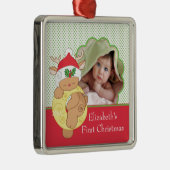 Baby's eerste kerstfoto Ornament rendier (Rechts)