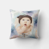 Baby's eerste kerstfoto paardenbloem, kussen (Achterkant)