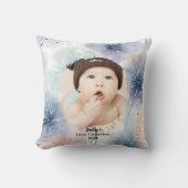 Baby's eerste kerstfoto paardenbloem, kussen (Voorkant)