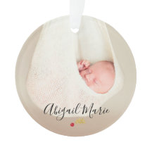 Baby's eerste kerstfoto Rood & Gold Holly