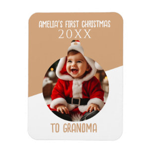 Baby's eerste kerstfoto-versiering Keepomwille Magneet