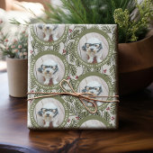 Baby's eerste kerstfoto - Whimsical Branches Cadeaupapier