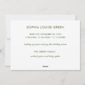 Baby's eerste kerstfotofeestkaart feestdagenkaart (Achterkant)