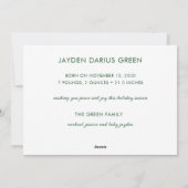 Baby's eerste kerstfotofeestkaart feestdagenkaart (Achterkant)