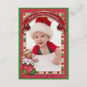 Baby's eerste kerstfotokaart - SRF Kaart