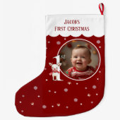 Baby's eerste kerstfotokous grote kerstsok (Achterkant)