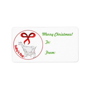 Baby's eerste kerstgeit Label Sticker