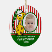 Baby's eerste kerstGiraffe Ornament (Rechts)