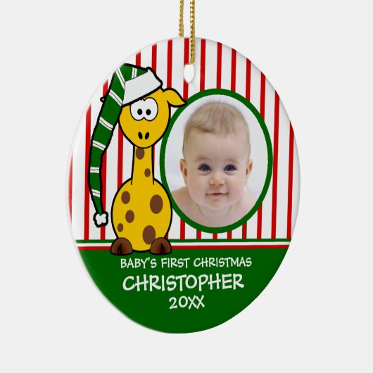 Baby's eerste kerstGiraffe Ornament (Rechts)